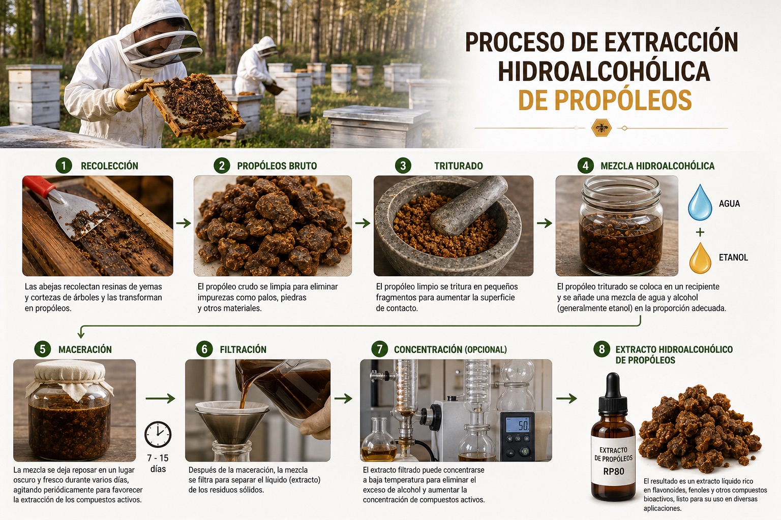 Hydroalcoholic extraction process